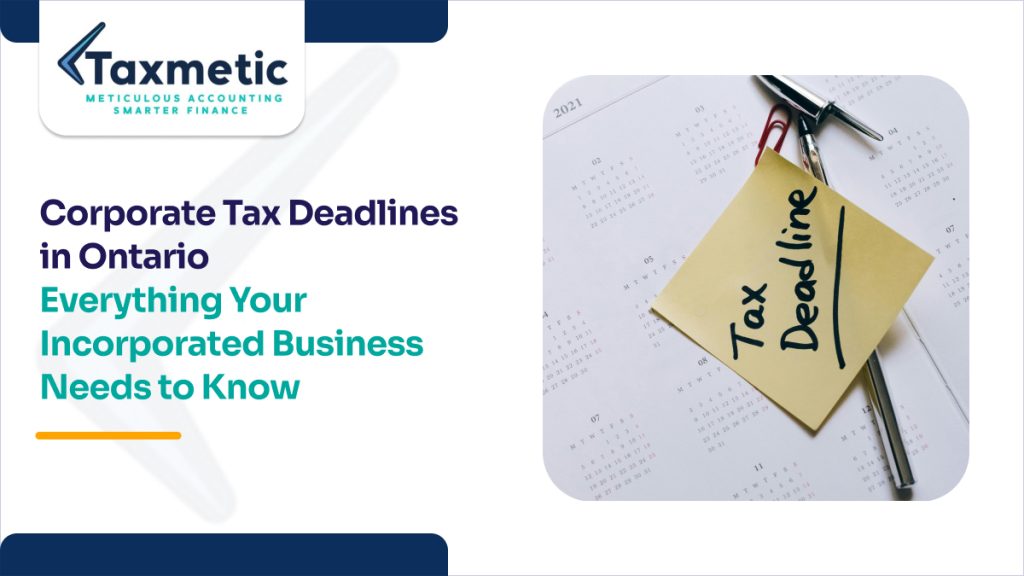 corporate tax deadlines
