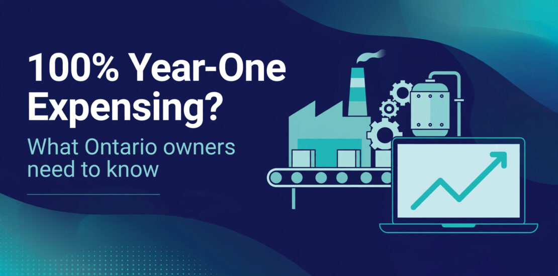 Productivity mega deduction Canada: 100% immediate expensing explained for Ontario business owners